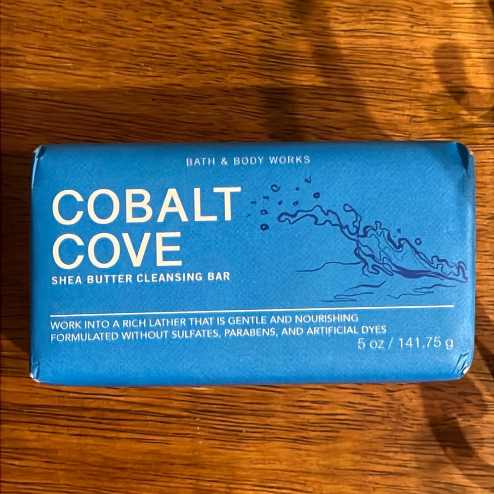 BBW Cobalt Cove Shea Butter Cleansing Bar of Soap NEW